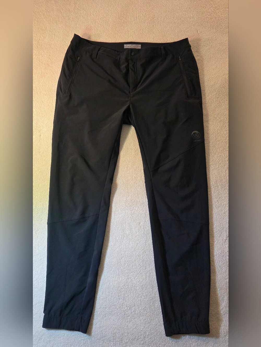 Ultimate Direction Duro Softshell Running Hiking Pants Lighweight Onyx Mens XL